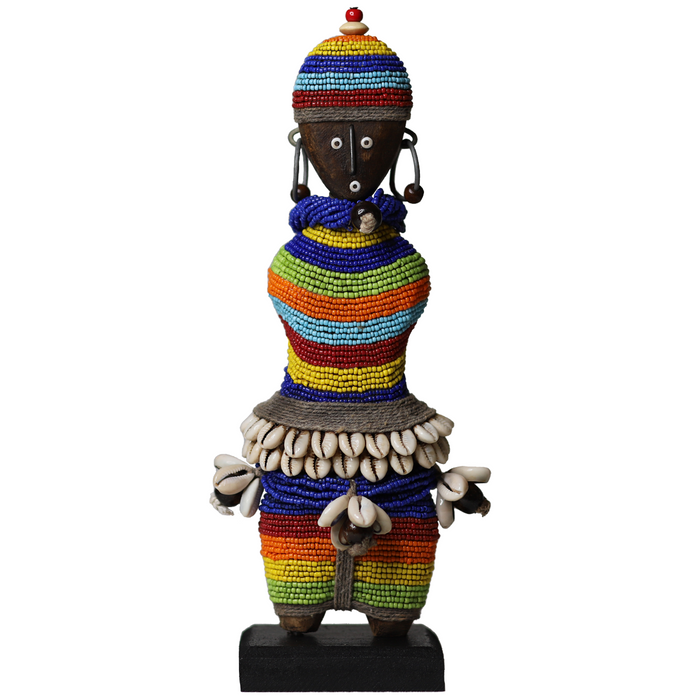 Beaded Namji Doll 94 Rainbow | Blue
