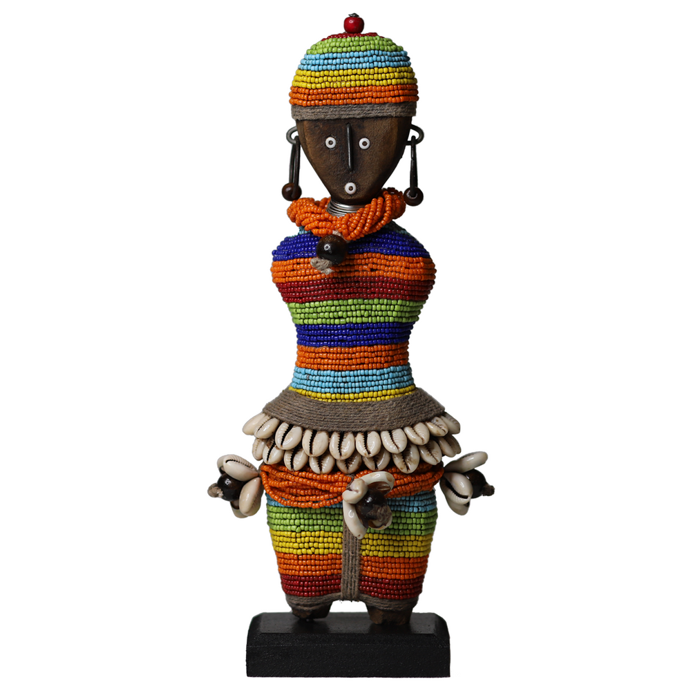 Beaded Namji Doll 94 Rainbow | Orange