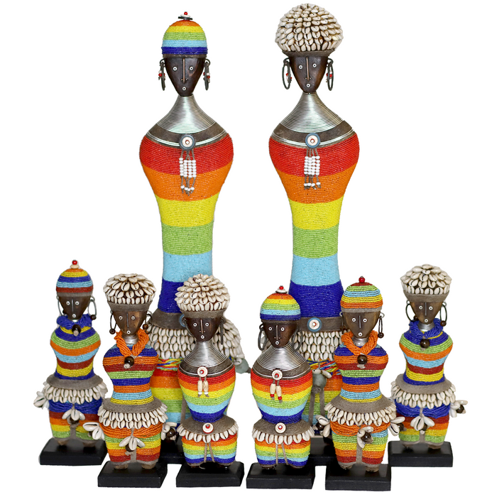 Beaded Namji Doll Rainbow Family