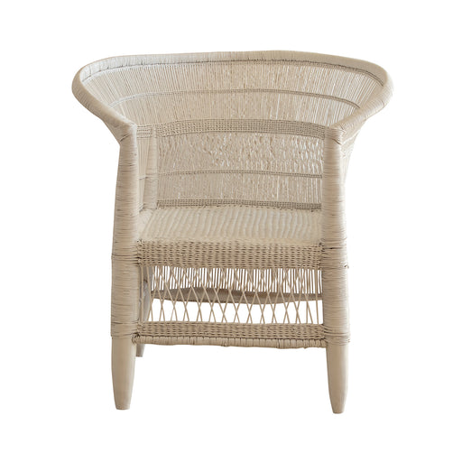 Malawi Cane Chair  | White Handwoven in Malawi