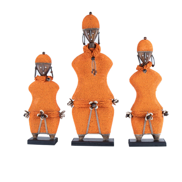 Beaded Namji Doll Orange Family 03