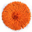 Juju Hat Orange (Bamileke Headdress)