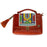 Karungi Beaded Leather Bag | Orange Red