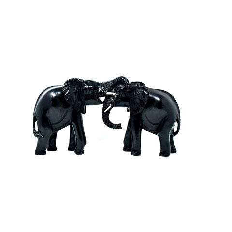 Kissing Elephants Sculpture 01
