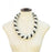 Kizito Necklace - Green & Purple