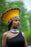 Zulu Wide Basket Hat - Yellow with Beaded Bands | Handmade in South Africa