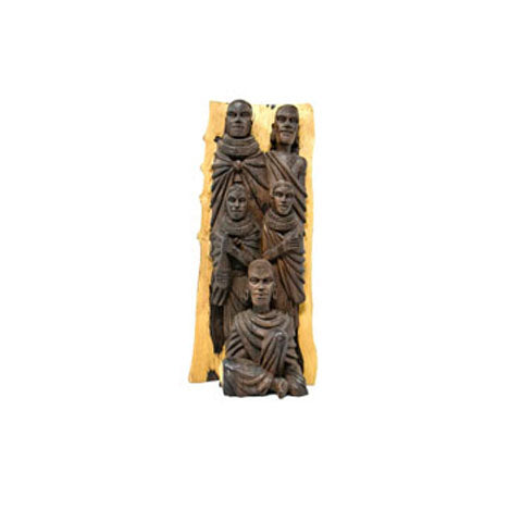 Maasai Warrior Family Sculpture 01