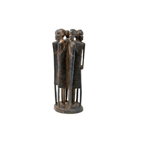 Maassai Warrior Moran Sculpture | Ebony Wood unpolished