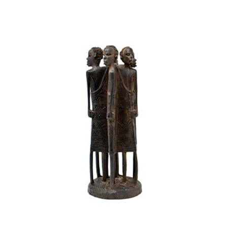 Maassai Warrior Moran Sculpture | Ebony Wood unpolished