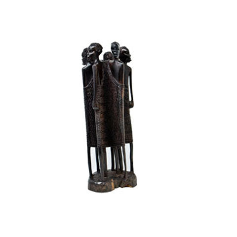Maassai Warrior Moran Sculpture | Ebony Wood Polished
