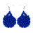Kanule Beaded Earrings - Blue