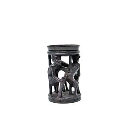 Makonde Ujamaa Family Tree of Life Candle Holder
