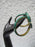 Malachite Bangle with Brass or Cooper