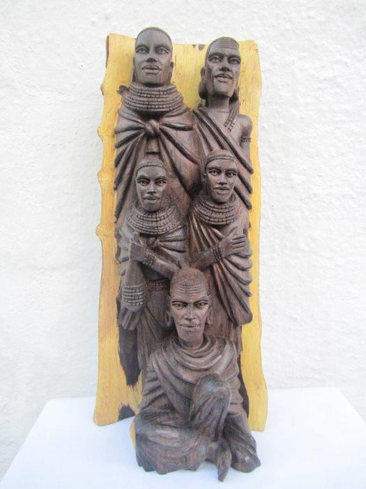 Masai Family Sculpture 1