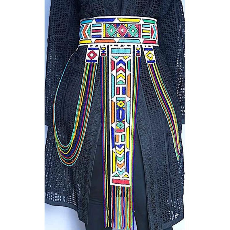 Maua Beaded Leather Belt | Handmade by Zulu Women