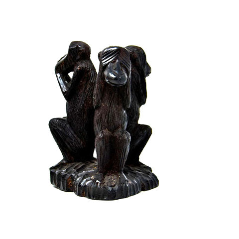 Monkeys Hear No Evil, Speak No Evil, See No Evil Sculpture