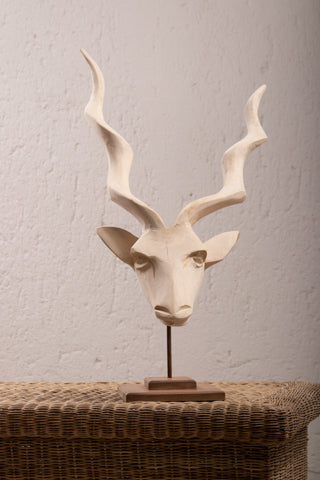 Springbok Head on stand | Natural