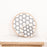 Beaded Cameroon Shield Black & White | Hexagon Light Design