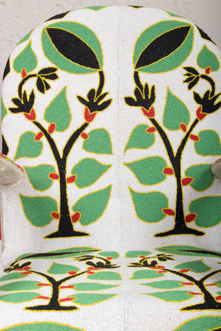 Yoruba Beaded Arm Chair Set of 2 | Green