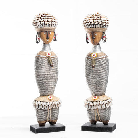 Beaded Namji Doll 38 Silver