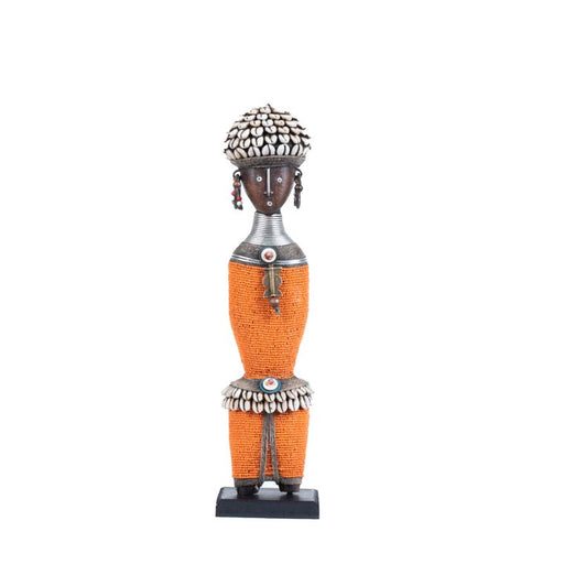 Beaded Namji Doll 38 Orange