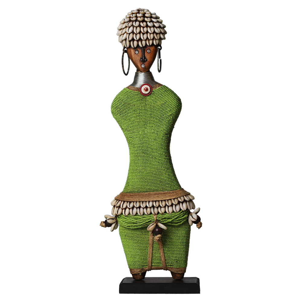 Beaded Namji Doll 47 Lime Green