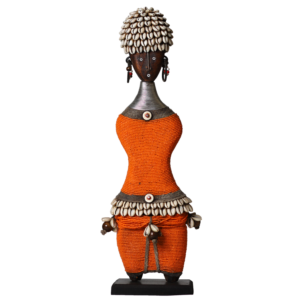 Beaded Namji Doll 47 Orange