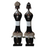 Beaded Namji Doll 507 | Black & White Set of 2