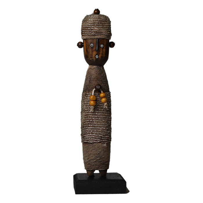 Beaded Namji Doll 72 Silver