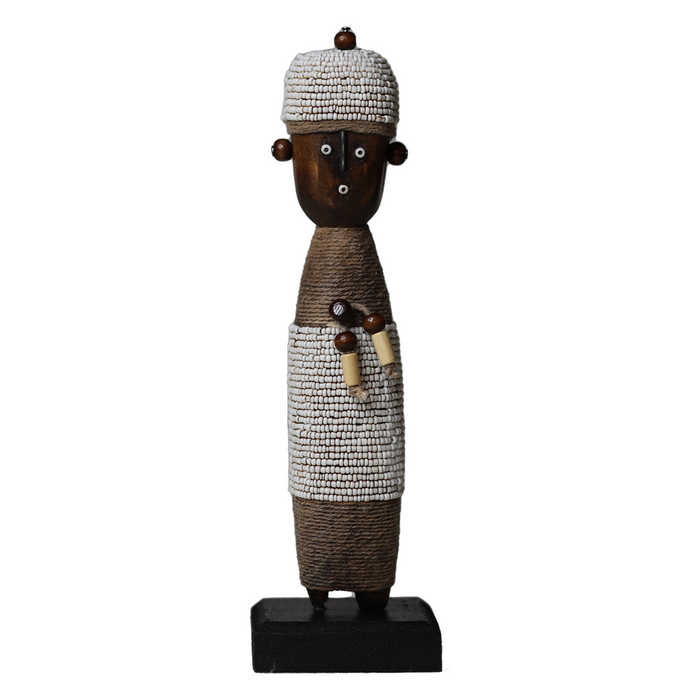 Beaded Namji Doll 72 White