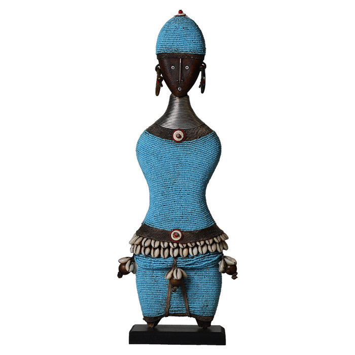 Beaded Namji Doll 93 Light Blue