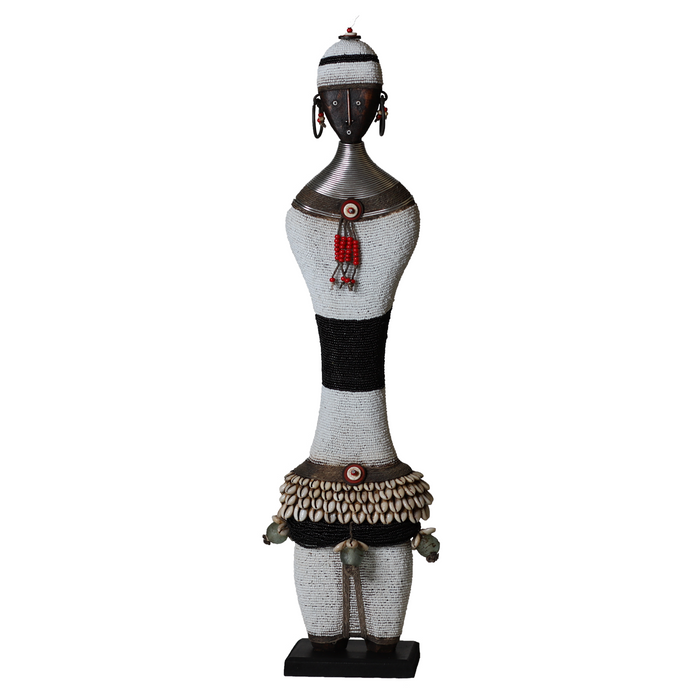 Beaded Namji Doll 96 Black & White