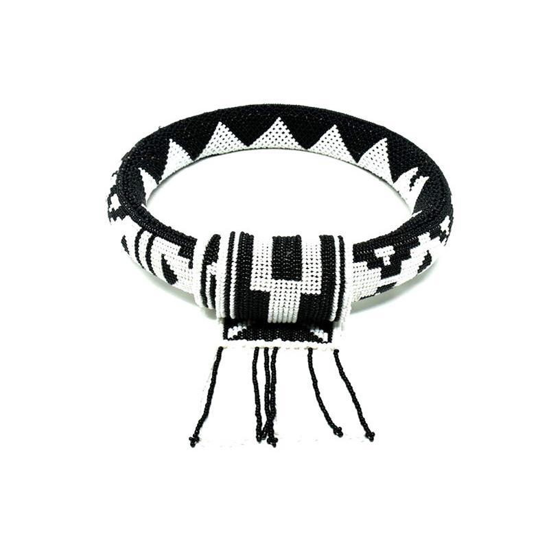 Ndebele Neck Ring with Tie 03 — Luangisa African Collection
