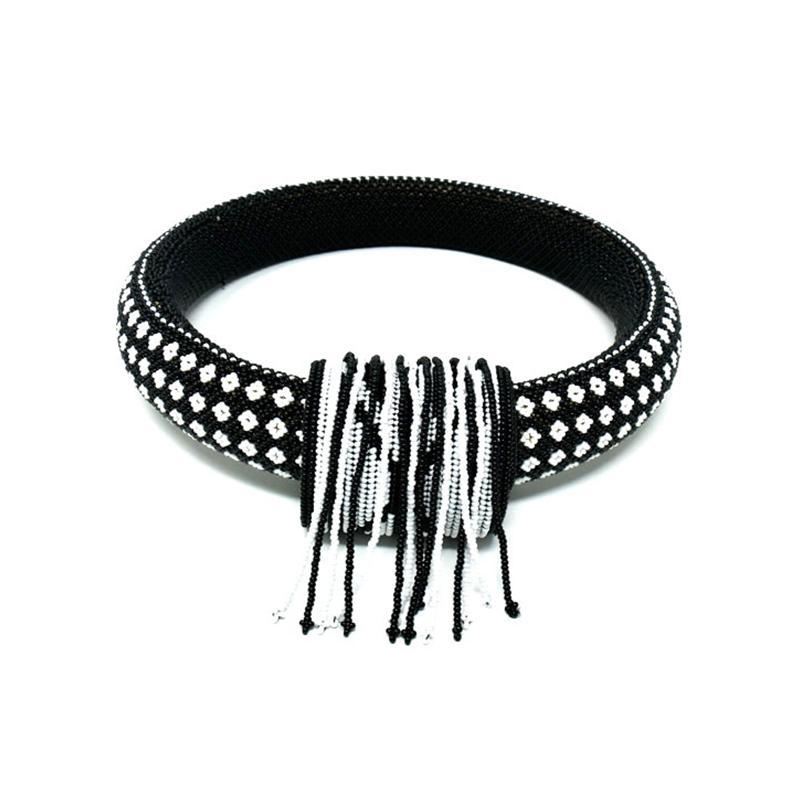 Ndebele Neck Ring with Tie 04 — Luangisa African Gallery