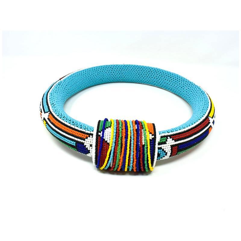 Ndebele Neck Ring with Tie 08