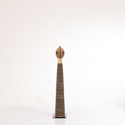 Ndebele Doll 03 - Stripped Gold & Black