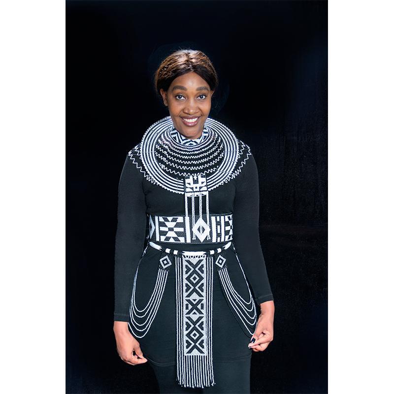 Rozy Beaded Tie Belt with Tie