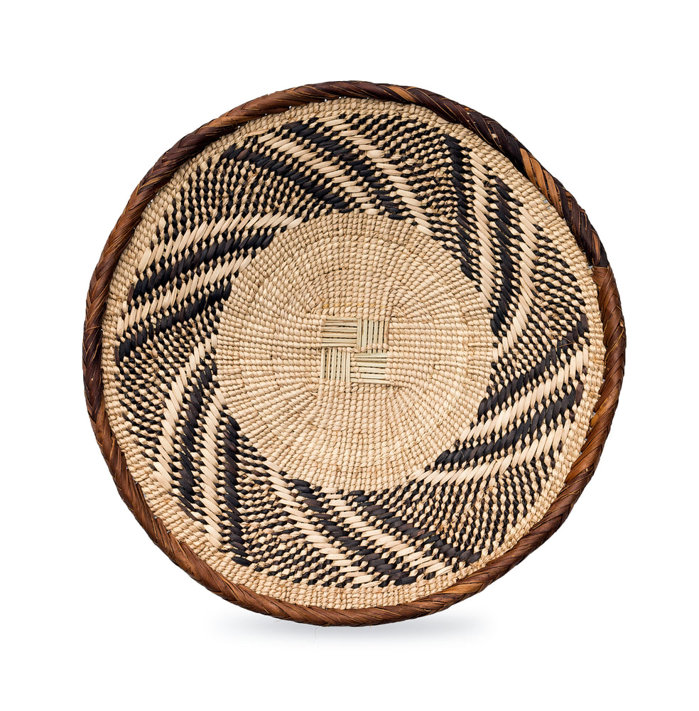Tonga Pattern Platter Basket | Medium