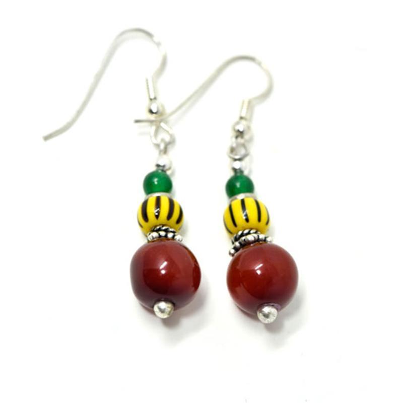 Trade Beads Earrings 02