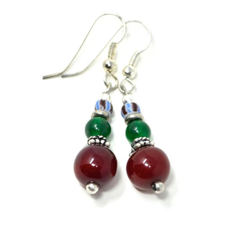 Trade Beads Earrings 05