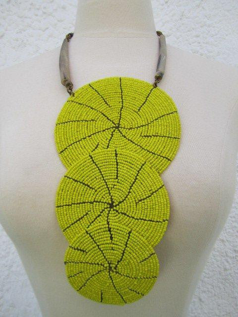 Triple Bound Necklace Yellow