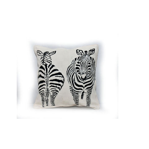 Zebra Hips Pillow Cover | Handmade in Tanzania