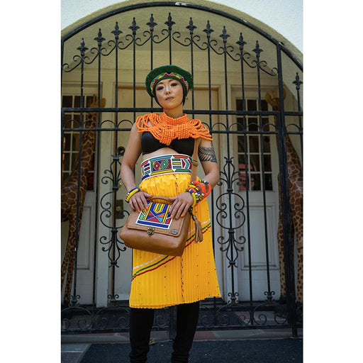 Zulu Beaded Skirt in Yellow | Handmade in South Africa