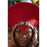 Zulu Wide Basket Hat with Beading - Red | Handmade in South Africa