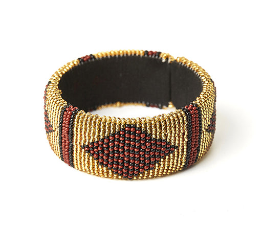 Zulu Beaded Cuff Bangle 12