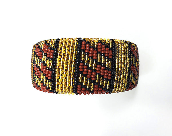 Zulu Beaded Cuff Bangle 16