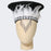 Zulu Basket Hat with Beading & Feathers - Black & White