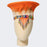 Zulu Basket Hat with Beading & Feathers | Orange