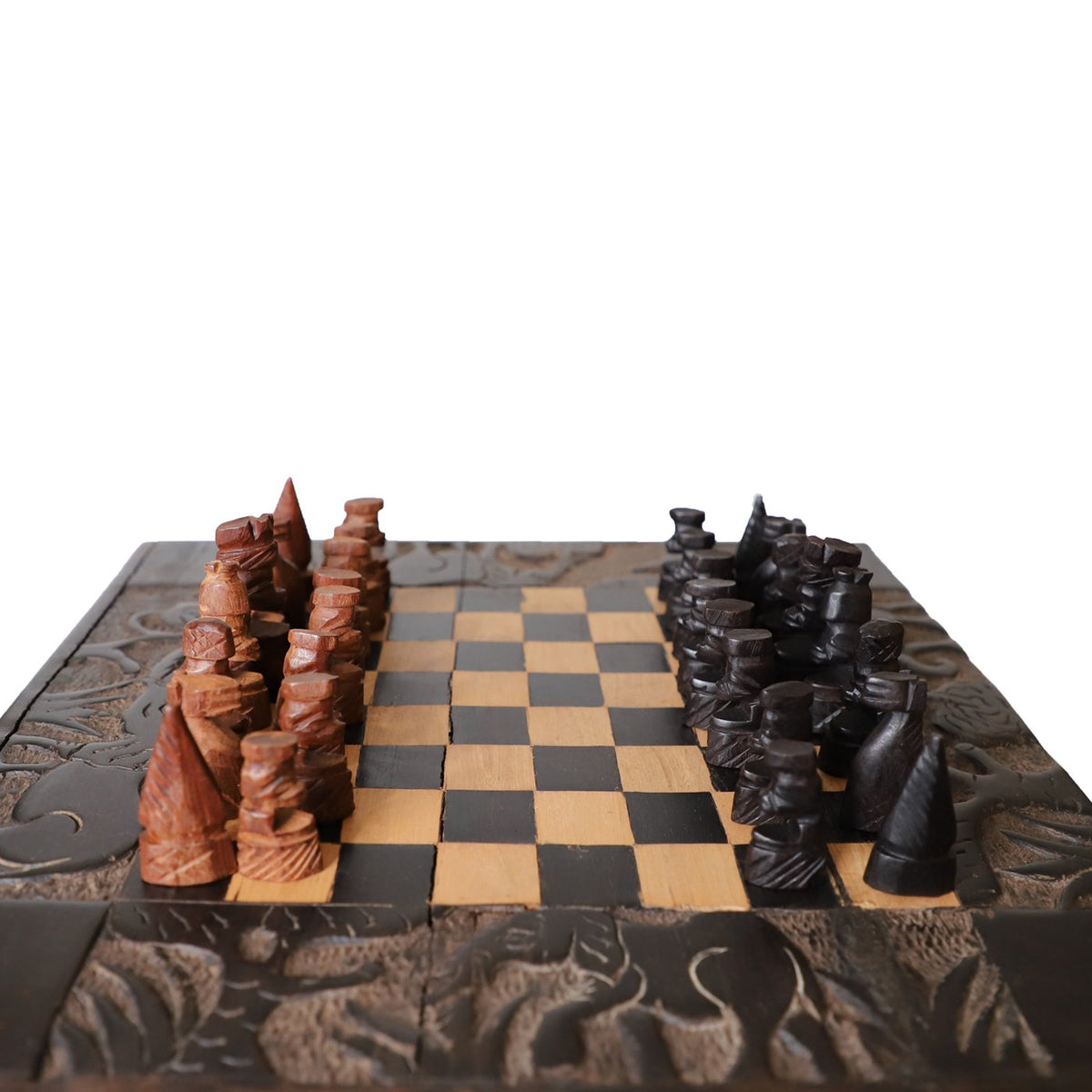 African Chess Set Piece | Handmade in Tanzania — Luangisa African