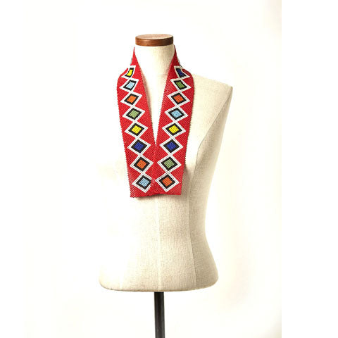 Pwani Beaded Unisex Tie Scarf  | Handmade in Tanzania